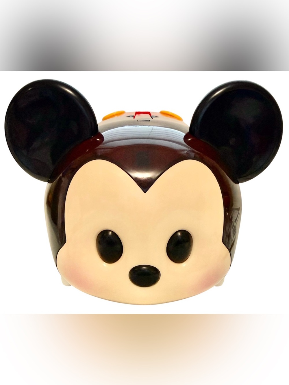 Disney Tsum Tsum Mickey Mouse Stack 'n Display Set carrying case with handle.